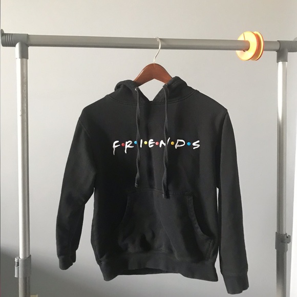 Tops - Black F.R.I.E.N.D.S Logo Hoodie